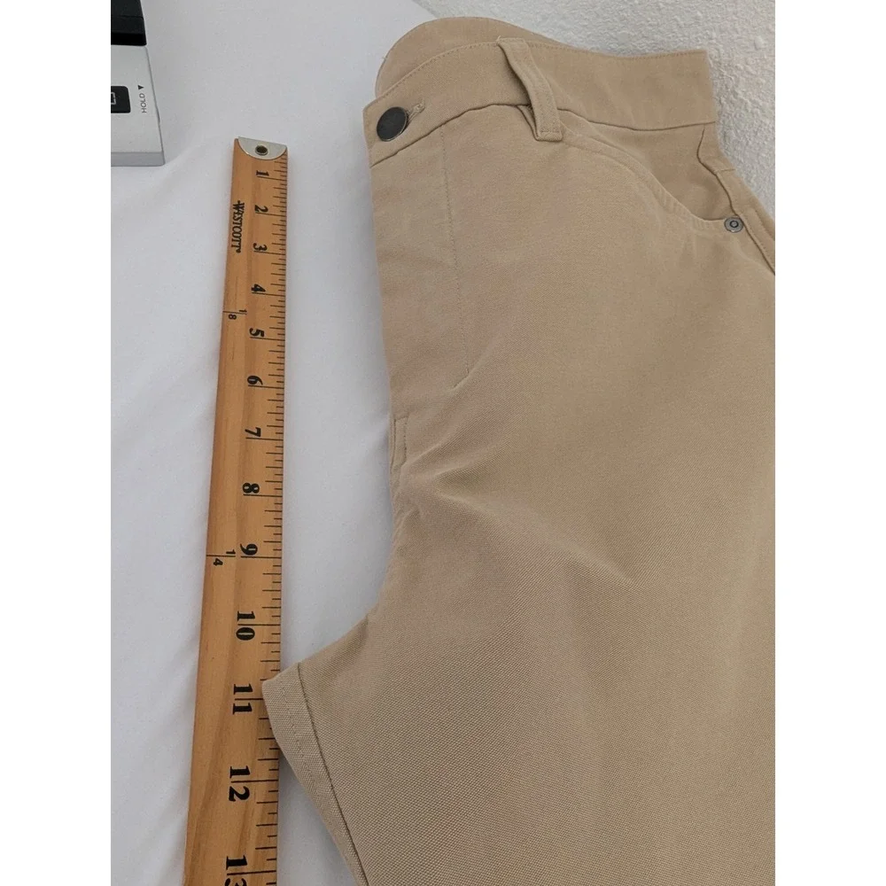 Lululemon Lab Utilitech 5 Pocket Pants Tan Beige‎ Mens Size 32 Straight Leg